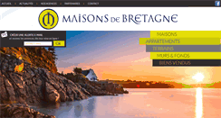 Desktop Screenshot of maisons-de-bretagne.com